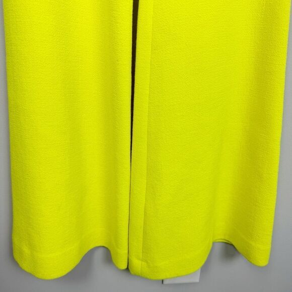 SERGIO HUDSON | NEW Neon Yellow Wool-Crepe Flare Leg Pants Women’s Size 2 - Picture 7 of 15